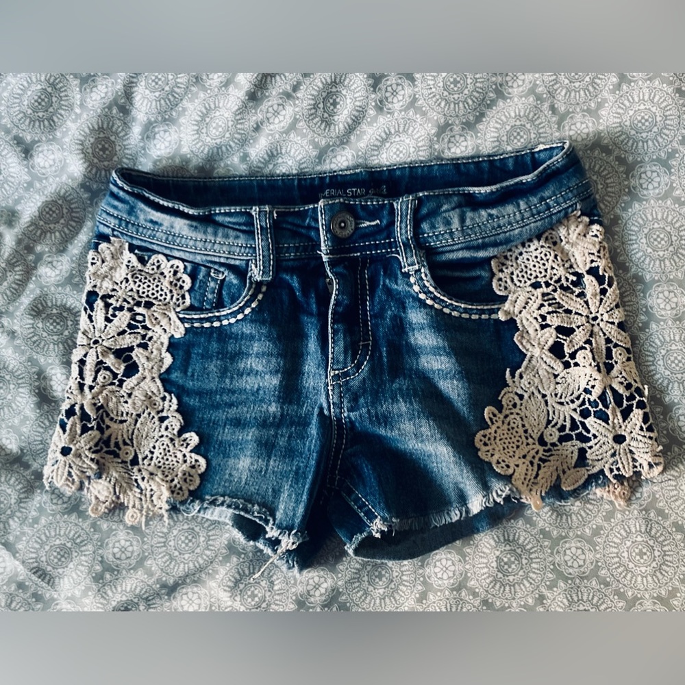 Girls denim shorts